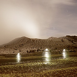 Lightmark No.103, Tengger Sand Sea with Gunung Bromo, East Java, Indonesia, Light Painting, Night Photography.