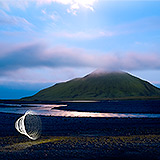 Lightmark No.123, Tjaldgilsháls, Oldufell, Iceland, Light Painting, Night Photography.