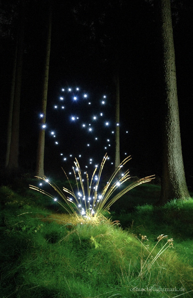 Lightmark No.15, Schwarze Berge, Rosengarten, Germany, Light Painting, Night Photography.