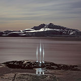 Lightmark No.66, Sermeq Kujalleq, Qaasuitsup, Greenland, Light Painting, Night Photography.