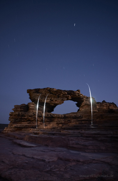 Lightmark No.95, Nature's Window, Kalbarri National Park, Australia, Light Painting, Night Photography.