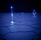 Lightmark No.53, Bad Water Bassin, Death Valley, California, Light Painting, Night Photography.
