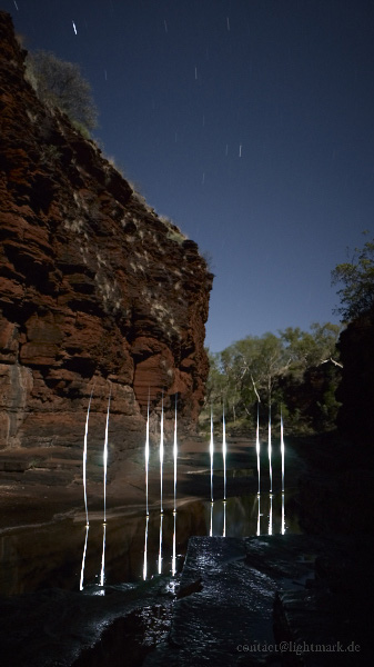 Lightmark No.91, Kalamina Gorge, Karijini National Park, Australia, Light Painting, Night Photography.